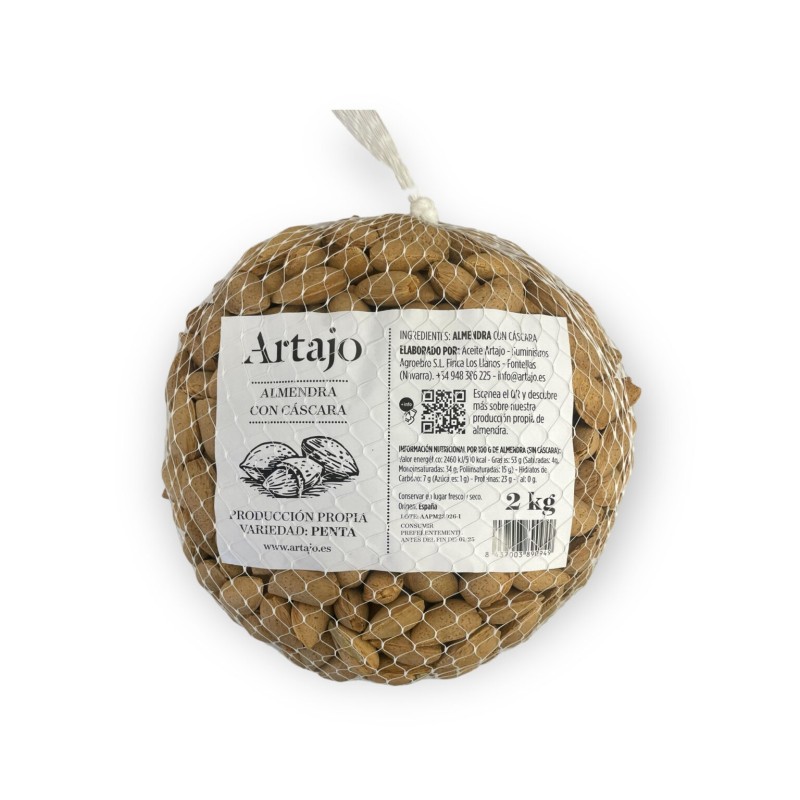 Compra Malla de Almendra Artajo con Cáscara - 2 kg