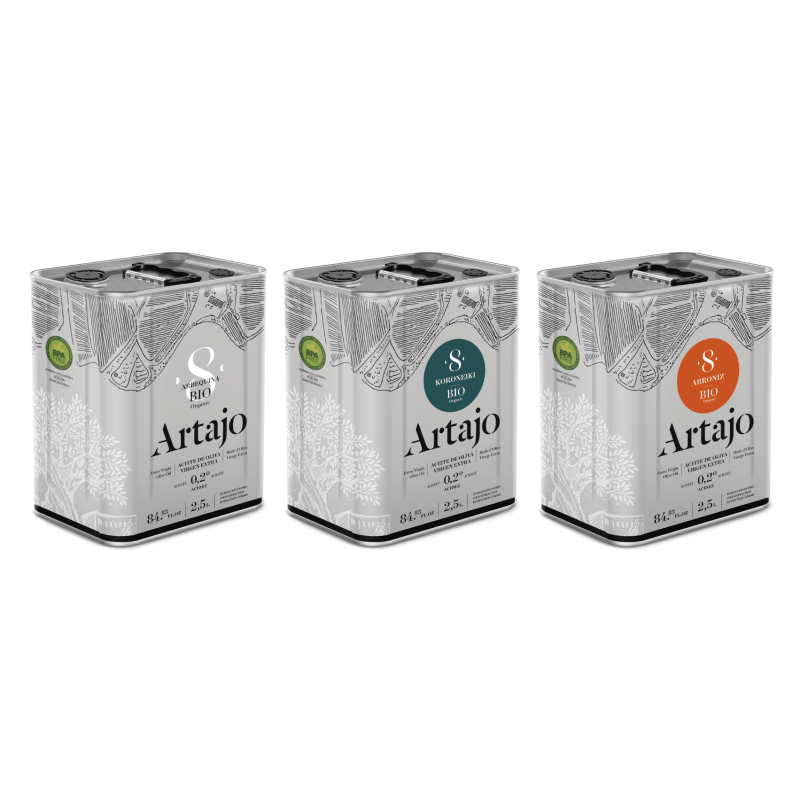 Consigue la Caja Mixta Artajo 8 BIO con 4 Latas de 2,5L